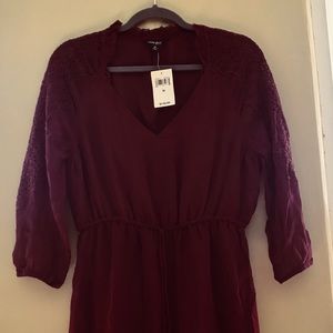 NWT Lucky Brand Dress - M - Maroon